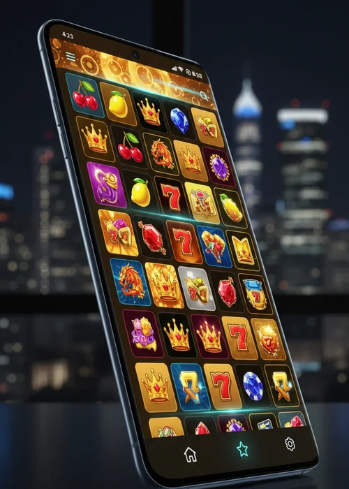 Dynamic interface of True Casino showcasing diverse slot games and a welcome bonus banner